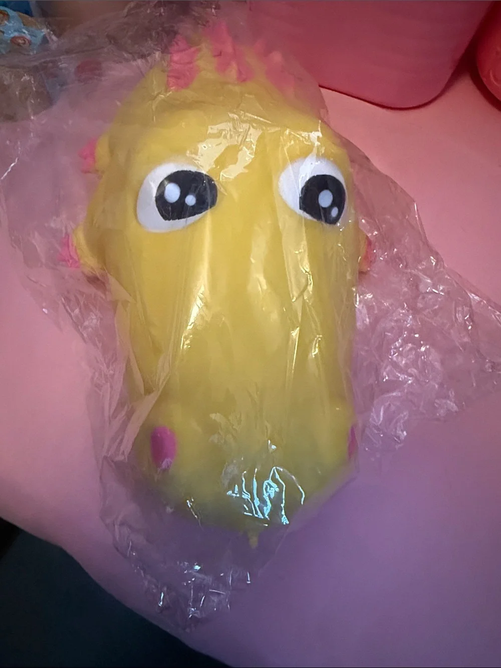 🛍THE CUTES JUMBO YELLOW AND PINK ALLIGATOR SQUISHY NON STOP FUN 🛍-